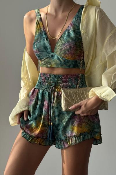 Hili Etnik Desen Takım Sarı