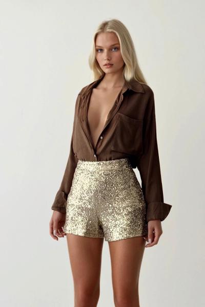 Verona Pulpayet Şort Altın Sarısı