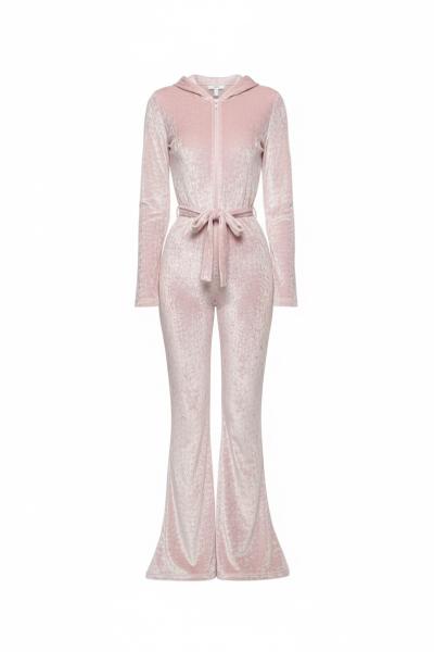 Kadife Tulum Hana  Pembe