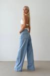 Laysa Boxerlı Yüksek Bel Palazzo Pantolon Mavi