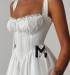 Lorisa Pamuk Poplin Sırtı Korseli Elbise Candy Beyaz  ÜRETİMDE OLUP TESLİM SÜRESİ MİNİMUM 10 GÜNDÜR Beyaz