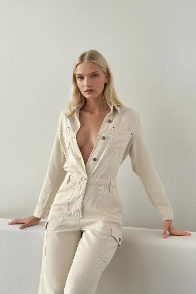 Mari Cep Detaylı Kargo Tulum Bej