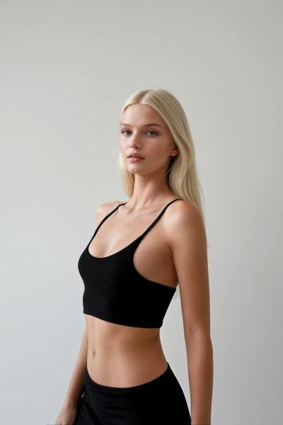 Miu Ithal Esnek Pamuk Kumas 2 li Takım  Siyah