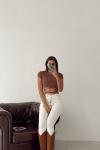 Musetta Skinny Denim Pantolon  Ekru
