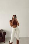 Musetta Skinny Denim Pantolon  Ekru