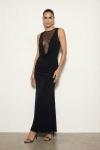 Paula Sırt Dekolteli Tasarım Elbise Siyah
