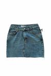 Tatia İthal Denim Mini Etek  Mavi