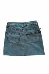 Tatia İthal Denim Mini Etek  Mavi