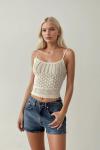 Monica Omuz Bağlamalı Lase Croptop  Bej