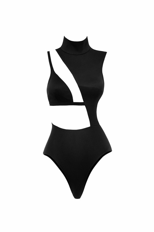 Yona Tasarim Esnek Bodysuit Siyah
