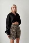 Leopar Desen Batik Şort Leopar
