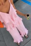 Florence Bluz Ve Pantolon ikili Set Pembe