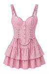 Donna Kusgozu Elbise  Pembe