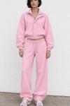 Aubrey 2 li Oversize Eşofman Takım Pembe