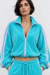 Vivienne 2 li Yumşak Kadife Oversize Takım  Turkuaz