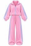 Vivienne 2 li Yumşak Kadife Oversize Takım  Pembe