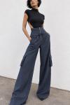 Love Extra Yüksek Bel Palazzo Pantolon  Mavi