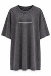One Day Oversize Yikamali T-shirt/ Elbise  Gri