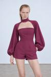 Lasaria Bolero Şort Tulum Bordo