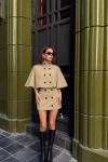 Angie Trench Binici Set Bej