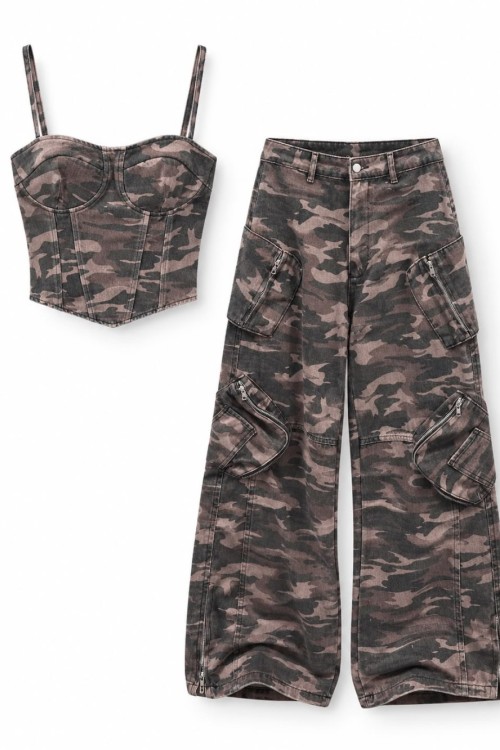 Soly Büstiyer + Pantolon Set Nefti Yeşili