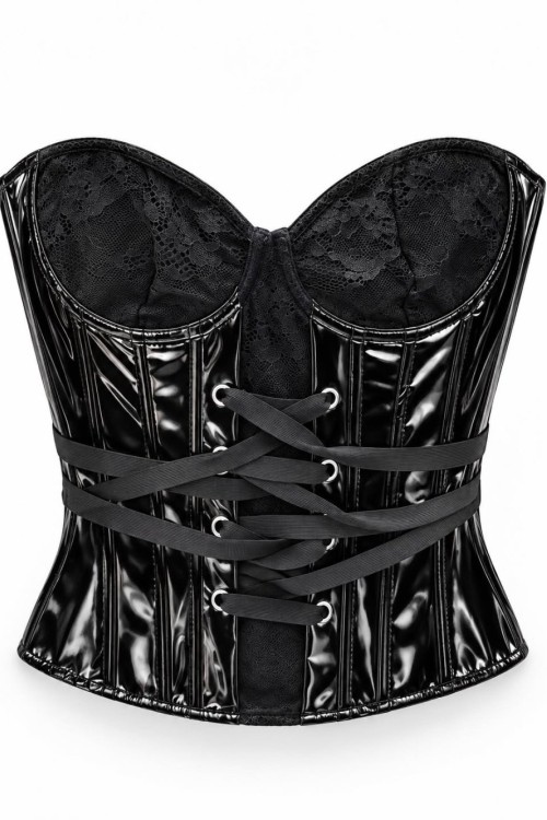 Nice Premium Gotik Korse Siyah