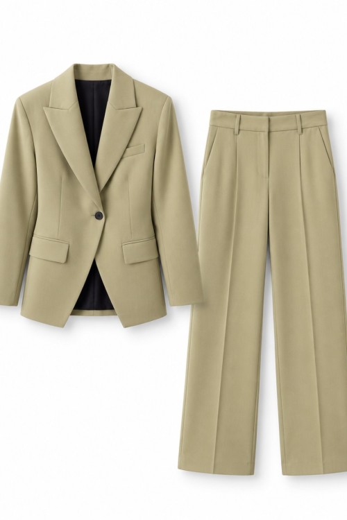Bardo Blazer Set Yağ Yeşili
