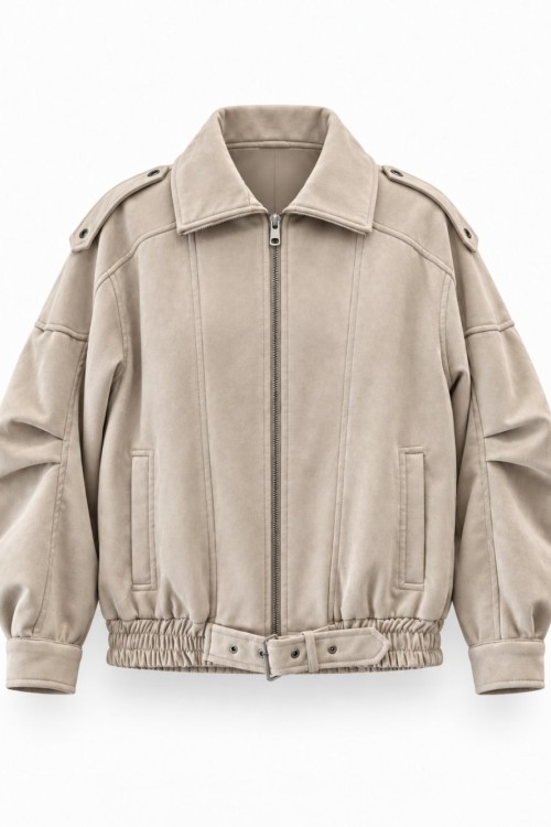 Hana Suet Oversize Ceket  Bej