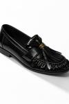 VERA Gold Aksesuarlı Püsküllü Kadın Loafer  Siyah