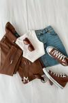 Tatia İthal Denim Mini Etek  Mavi