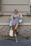 Coco Triko Bodysuit+Sort Set Gri